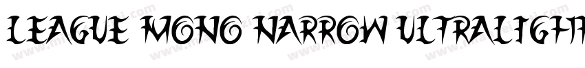 League Mono Narrow UltraLight字体转换